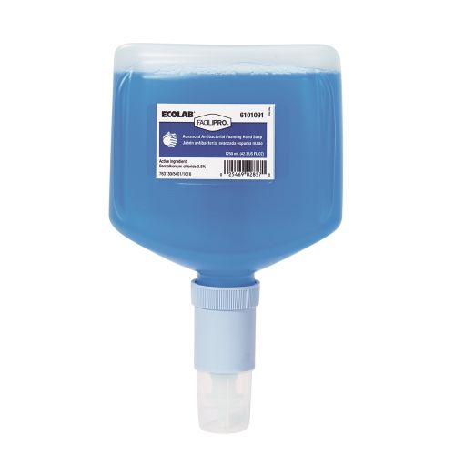 Jabón para Manos Antibacteriano en Espuma Ecolab® FaciliPro Advanced, 1250 ml, N.º6101091